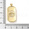 Real 18K Gold Plated Brass Clear Cubic Zirconia Pendants KK-A198-18G-3