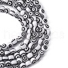 Handmade Evil Eye Lampwork Round Bead Strands LAMP-L055-8mm-3