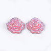 Resin Rhinestone Cabochons CRES-T012-02C-2