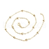 Brass Satellite Chains Necklace for Women NJEW-P265-06G-3
