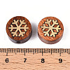 Natural Sandalwood Mala and Brass Finding Beads WOOD-T032-33C-3