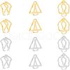 Unicraftale 12Pcs 6 Style 304 Stainless Steel Snap On Bails STAS-UN0037-92-1