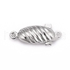 Tarnish Resistant 304 Stainless Steel Box Clasps STAS-G140-18P-1