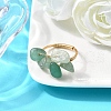 Natural Green Aventurine Finger Rings for Women RJEW-TA00202-01-1