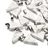 Natural Howlite Pendants G-B127-04P-12-1