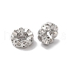 Brass Micro Pave Clear Cubic Zirconia Beads KK-G503-19P-1