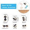 ARRICRAFT 120Pcs 12 Style Alloy Enamel Pendants ENAM-AR0001-17-2