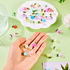 Flower Acrylic Pendants PALLOY-TAC0130-6