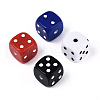 Baking Painted Opaque Acrylic Beads SACR-T017-41-1
