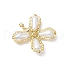 Glass Seed Beaded Butterfly Pendants PALLOY-MZ00555-3