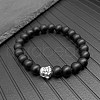 High Beauty Pure Black Bracelet Beaded Lucky Transfer Pixiu Bracelet Simple Style Couple Gift to the Small Market YP1688-4-1