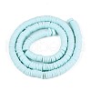 Handmade Polymer Clay Beads Strands CLAY-R089-6mm-032-2
