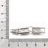 Brass Micro Pave Clear Cubic Zirconia Fold Over Clasps KK-R222-03P-3