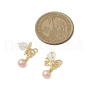 Mother's Day Jewellery Natural Pearl Ear Studs EJEW-P286-49G-3