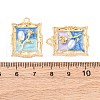 Alloy Enamel Pendants FIND-M060-08G-3