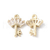 Brass Pave Cubic Zirconia Charms KK-G462-08KCG-1