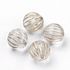 Plating Transparent Acrylic Beads X-PACR-Q115-60-12mm-1