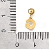 304 Stainless Steel Rhinstone Pendant STAS-H202-50G-G-3
