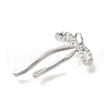 Brass Micro Pave Cubic Zirconia Pendants KK-V008-13P-01-2