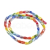 Electroplate Glass Beads EGLA-D300-01A-2