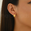 4 Pairs Classic Brass Hoop Earrings WV5565-2