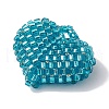 Seed Beads Beaded Charms PALLOY-MZ00262-01-3