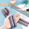 CHGCRAFT 4 Yards 2 Styles Nylon Elastic Ribbon OCOR-CA0001-07-3