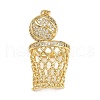 Brass Micro Pave Cubic Zirconia Pendants KK-S526-10G-E-1