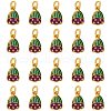20Pcs Rack Plating Alloy Enamel Charms ENAM-SZ0003-06-1