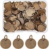 SUPERFINDINGS 100Pcs Brass Stamping Blank Tag Charms KK-FH0002-60AB-1