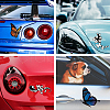 Reflective Vinyl Butterfly Car Stickers STIC-WH0022-001-5