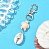 Cowrie Shell Pendant Decorations HJEW-JM03273-01-1
