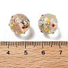 Handmade Gold Sand Bumpy Lampwork Beads LAMP-V001-04-4