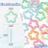 60Pcs 6 Colors Imitation Jelly Acrylic Pendants FIND-YW0005-34-2