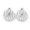 Non-Tarnish 304 Stainless Steel Pendant Rhinestone Settings STAS-P364-04P-1