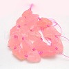 Natural Gemstone Rose Quartz Beads Strands G-L159-14-3