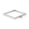 Non-Tarnish 304 Stainless Steel Open Back Bezel Pendants STAS-K208-02P-A-2