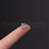 Brass Micro Pave Cubic Zirconia Cartilage Earrings WGF347E-02-1