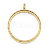 Ion Plating(IP) 304 Stainless Stee Locket Pendants STAS-S132-16G-04-1