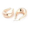 Brass Hoop Earrings EJEW-F332-05G-2