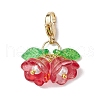 Lily of the Valley Acrylic & Glass Pendant Decorations HJEW-JM02416-02-4