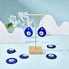  12Pcs 3 Style Handmade Lampwork Evil Eye Pendants LAMP-NB0001-45-2