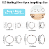 CREATCABIN 925 Sterling Silver Open Jump Rings FIND-CN0001-75B-2