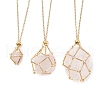 3Pcs 3 Sizes 304 Stainless Steel Macrame Pouch Empty Stone Holder Necklace Making NJEW-JN05237-3