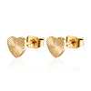 Stainless Steel Heart Stud Earrings for Women JU9726-1-1