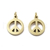 304 Stainless Steel Pendants STAS-D302-02G-1