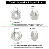 SUNNYCLUE 4 Pcs 2 Styles 925 Sterling Silver Spacer Beads STER-SC0001-01S-2