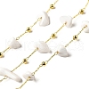 Handmade Natural White Jade Chip Beaded Chains CHC-F020-09G-09-1