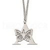 201 Stainless Steel Necklaces NJEW-Q336-01A-P-1