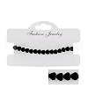 Natural Non-magnetism Hematite Bradided Bead Bracelets for Women Men ZJ6081-3-1